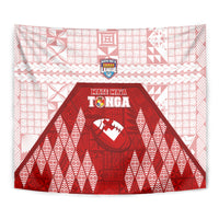 Tonga Rugby Tapestry 2023 Pacific Championships Kupesi Ngatu Mate Maa LT05 - Polynesian Pride
