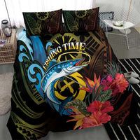 Vanuatu Fishing Bedding Set It's Time To Fish LT05 - Polynesian Pride