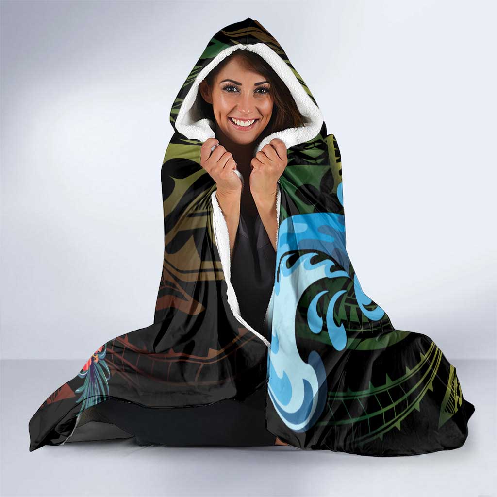 Vanuatu Fishing Hooded Blanket It's Time To Fish LT05 - Polynesian Pride