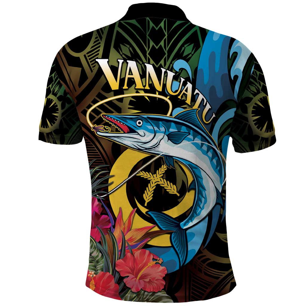 Vanuatu Fishing Polo Shirt It's Time To Fish LT05 - Polynesian Pride