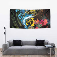 Vanuatu Fishing Tapestry It's Time To Fish LT05 - Polynesian Pride