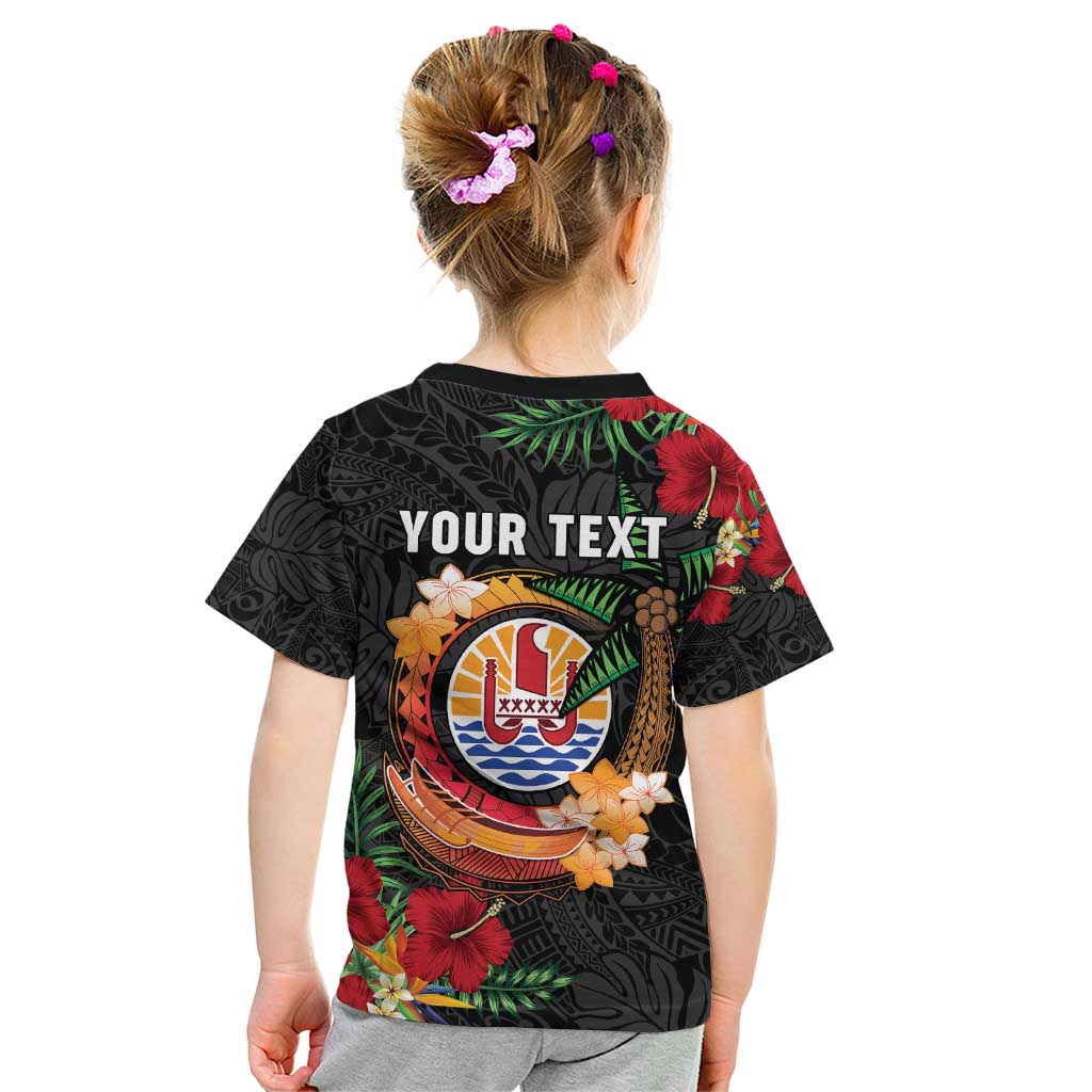 Personalised French Polynesia Outrigger Canoe Race Kid T Shirt Tropical Vibe LT05 - Polynesian Pride
