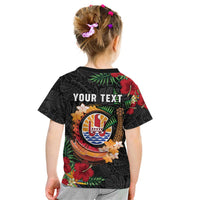 Personalised French Polynesia Outrigger Canoe Race Kid T Shirt Tropical Vibe LT05 - Polynesian Pride