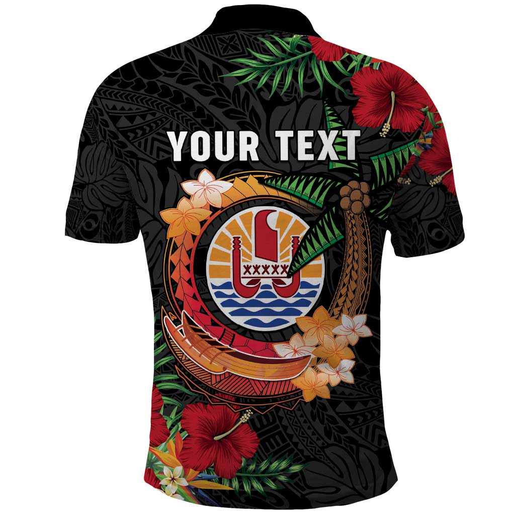 Personalised French Polynesia Outrigger Canoe Race Polo Shirt Tropical Vibe LT05 - Polynesian Pride