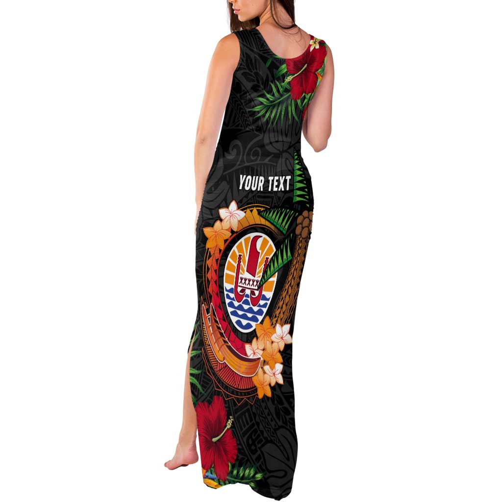Personalised French Polynesia Outrigger Canoe Race Tank Maxi Dress Tropical Vibe