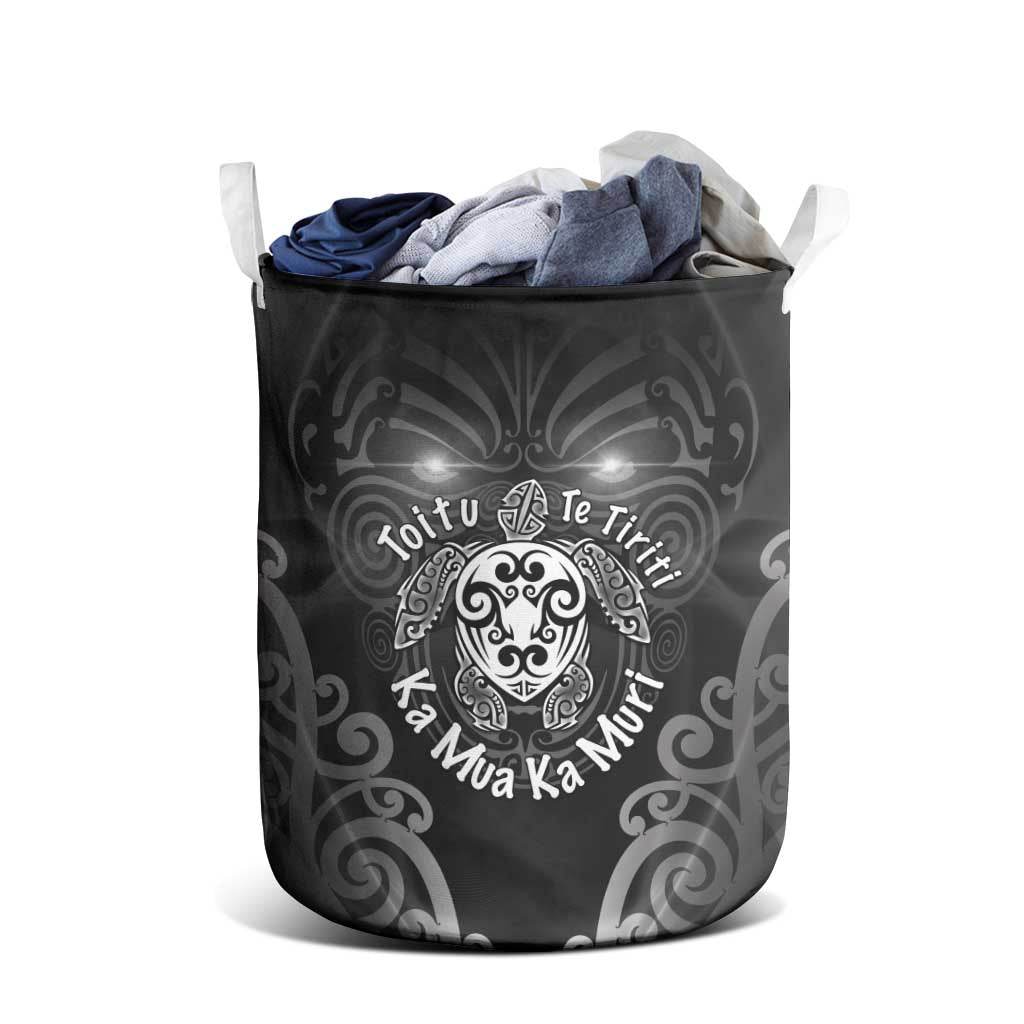 Aotearoa Toitu Te Tiriti Laundry Basket Ka Mua Ka Muri