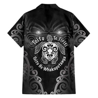 Aotearoa Toitu Te Tiriti Family Matching Short Sleeve Bodycon Dress and Hawaiian Shirt Ka Mua Ka Muri LT05 - Polynesian Pride