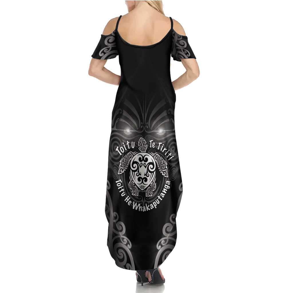 Aotearoa Toitu Te Tiriti Family Matching Summer Maxi Dress and Hawaiian Shirt Ka Mua Ka Muri