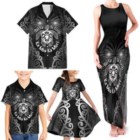 Aotearoa Toitu Te Tiriti Family Matching Tank Maxi Dress and Hawaiian Shirt Ka Mua Ka Muri