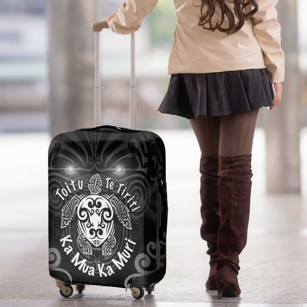 Aotearoa Toitu Te Tiriti Luggage Cover Ka Mua Ka Muri