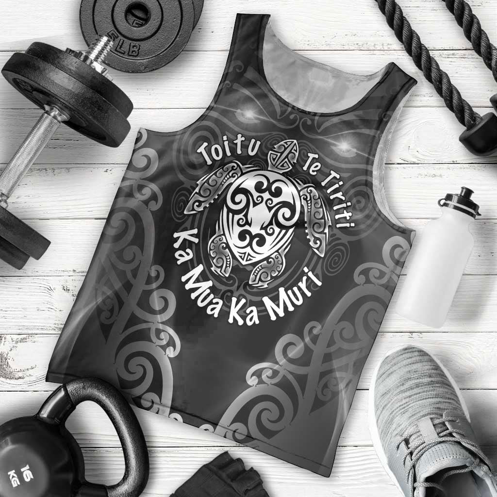 Aotearoa Toitu Te Tiriti Men Tank Top Ka Mua Ka Muri LT05 - Polynesian Pride