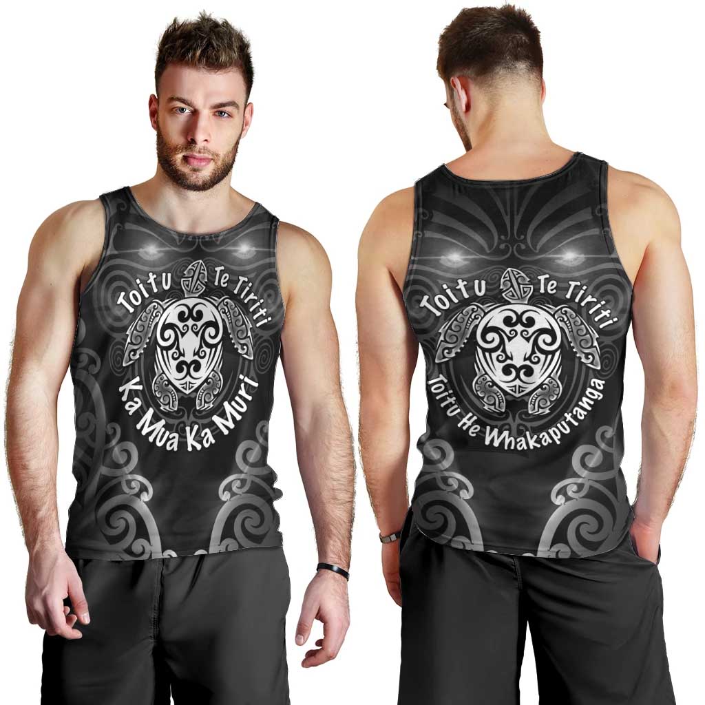 Aotearoa Toitu Te Tiriti Men Tank Top Ka Mua Ka Muri LT05 - Polynesian Pride