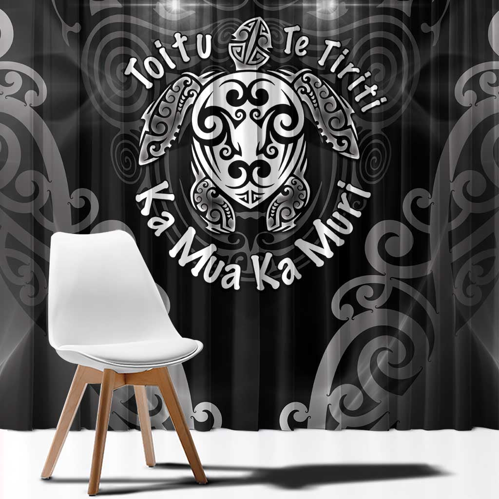 Aotearoa Toitu Te Tiriti Window Curtain Ka Mua Ka Muri