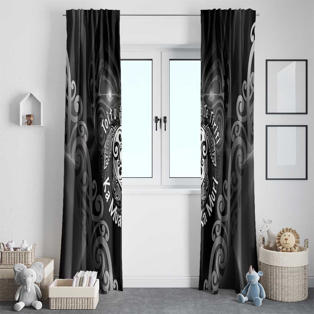 Aotearoa Toitu Te Tiriti Window Curtain Ka Mua Ka Muri