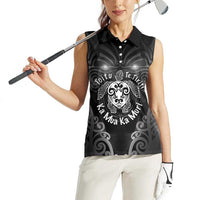 Aotearoa Toitu Te Tiriti Women Sleeveless Polo Shirt Ka Mua Ka Muri