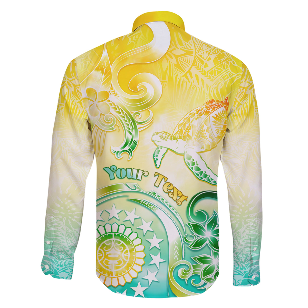 Personalised Cook Islands Kia Orana Family Matching Short Sleeve Bodycon Dress and Hawaiian Shirt Polynesian Turtle With Circle Stars LT05 - Polynesian Pride