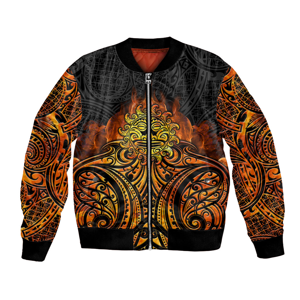 New Zealand Tamanuitera The Sun Bomber Jacket Maori Pattern