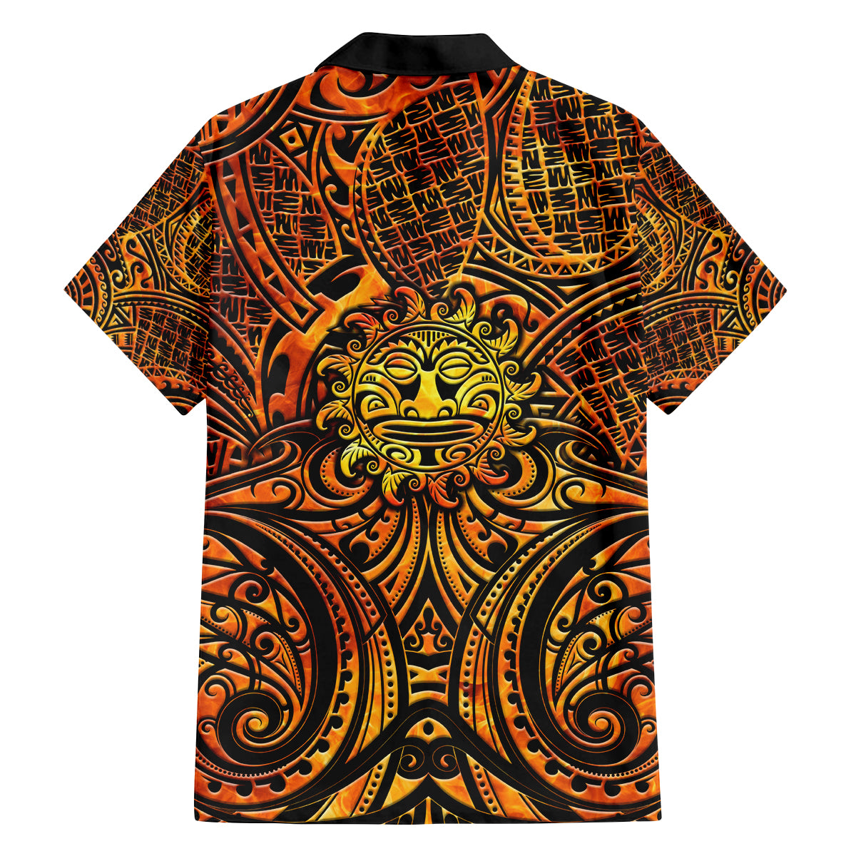 New Zealand Tamanuitera The Sun Family Matching Off Shoulder Short Dress and Hawaiian Shirt Maori Pattern