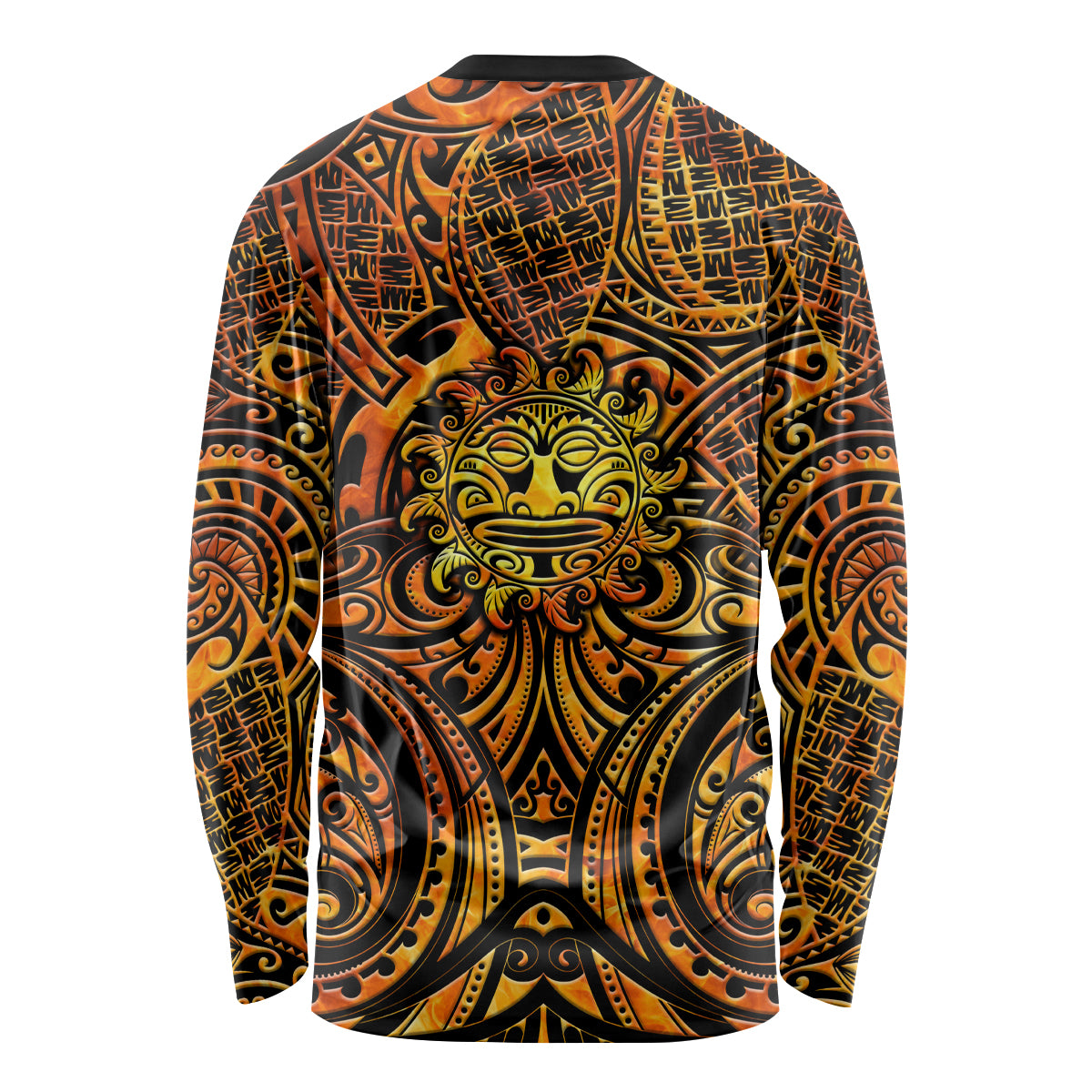 New Zealand Tamanuitera The Sun Long Sleeve Shirt Maori Pattern