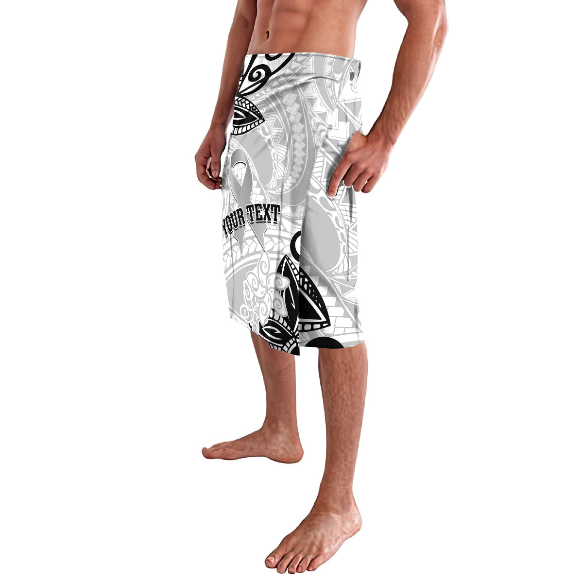 Personalised Polynesia Brain Cancer Lavalava No One Fights Alone