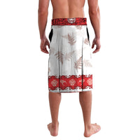 Personalised New Zealand Christmas In July Lavalava Maori Kiwi Xmas Tree - Red