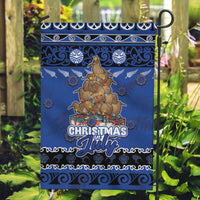 New Zealand July Christmas Garden Flag Maori Kiwi Xmas Tree - Blue LT05 Garden Flag Blue - Polynesian Pride