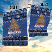 New Zealand July Christmas Garden Flag Maori Kiwi Xmas Tree - Blue LT05 - Polynesian Pride