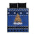 New Zealand July Christmas Quilt Bed Set Maori Kiwi Xmas Tree - Blue