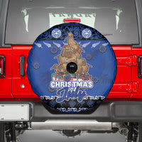 New Zealand July Christmas Spare Tire Cover Maori Kiwi Xmas Tree - Blue LT05 - Polynesian Pride