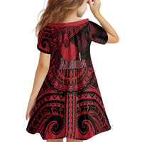 Hawaii King Kamehameha Family Matching Mermaid Dress and Hawaiian Shirt With Hawaiian Ipu Motifs Red Version LT05 - Polynesian Pride