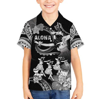 Hawaii Beautiful Hula Dancers Family Matching Summer Maxi Dress and Hawaiian Shirt With Ipu Keke And Pahu Drum