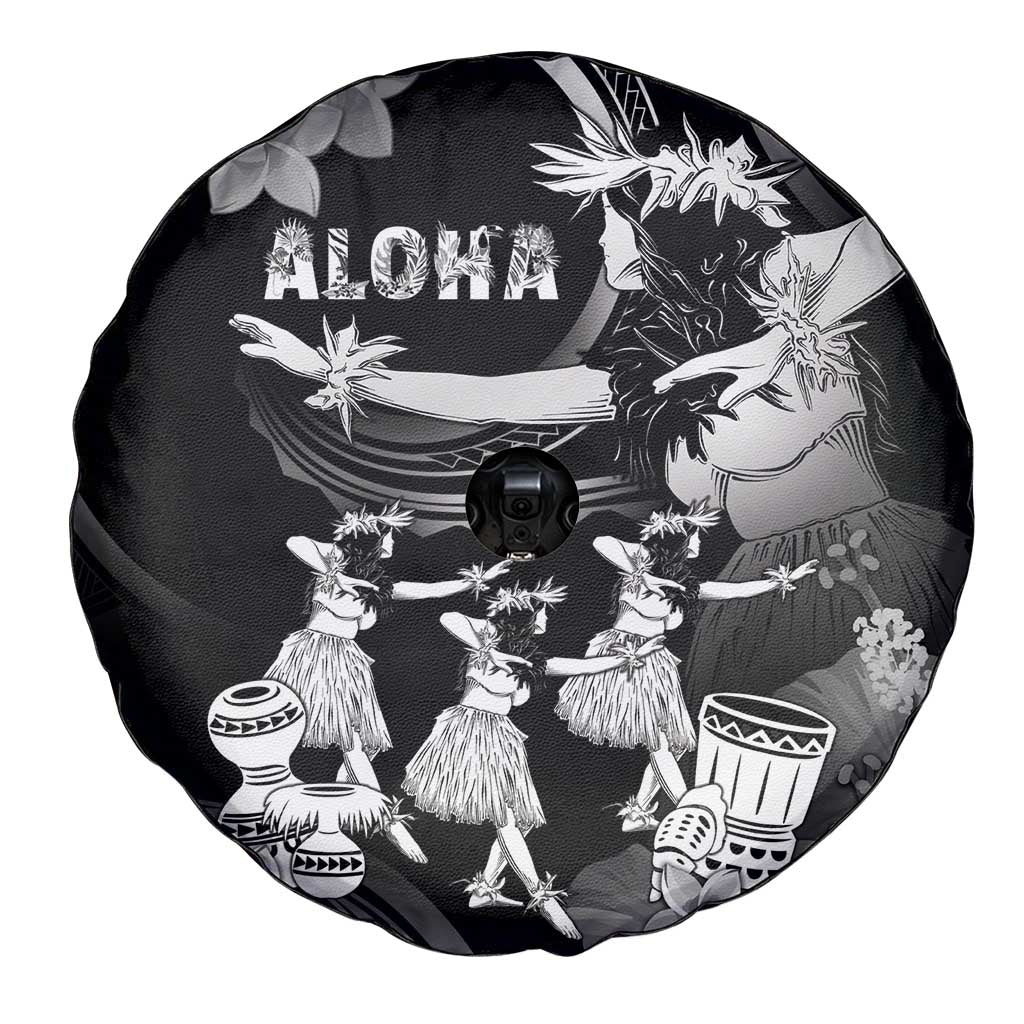 Hawaii Beautiful Hula Dancers Spare Tire Cover With Ipu Keke And Pahu Drum