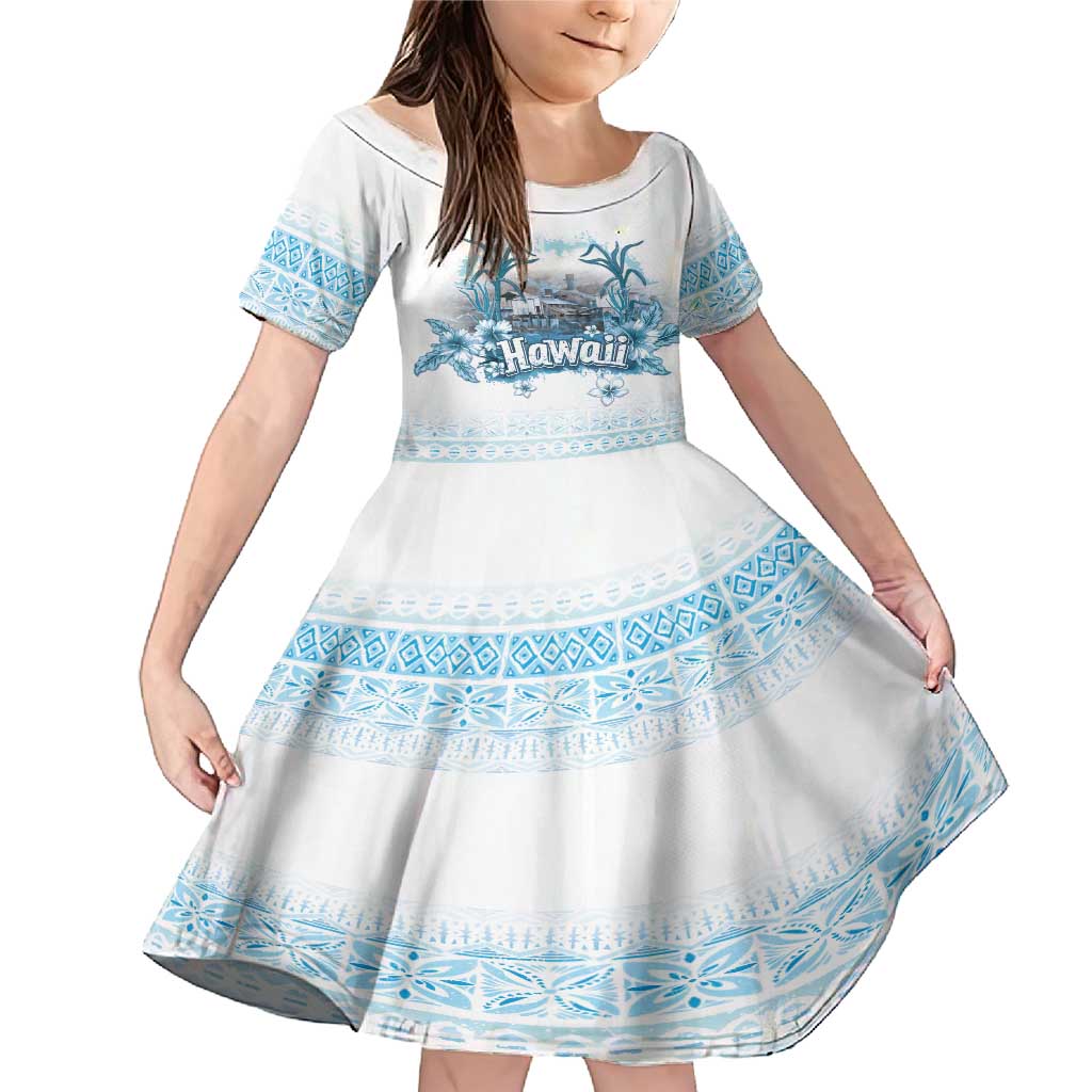 Hawaii Sugar Plantation Family Matching Mermaid Dress and Hawaiian Shirt With Hawaiian Tapa Pattern