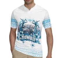 Hawaii Sugar Plantation Rugby Jersey With Hawaiian Tapa Pattern