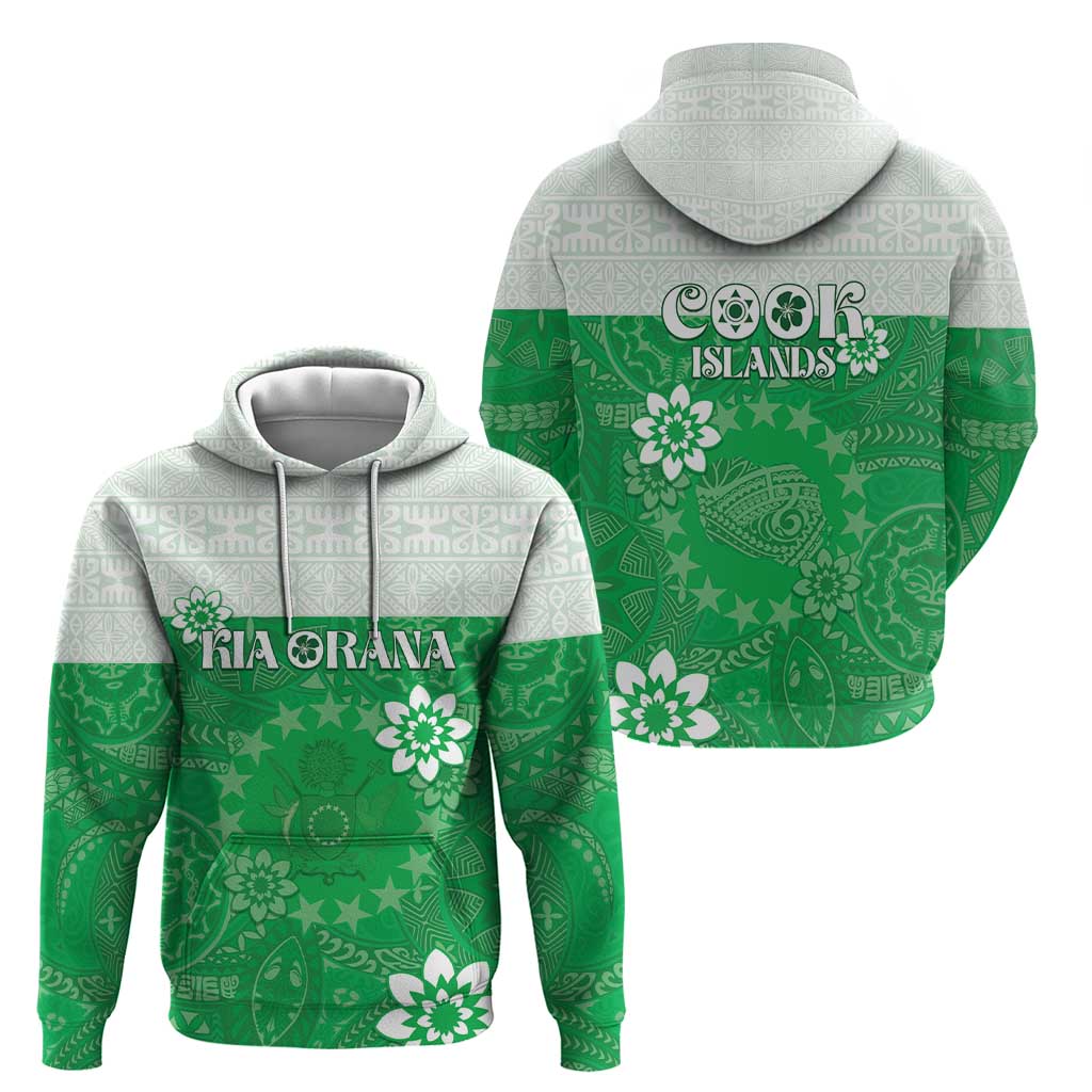 Cook Islands Maori Language Week Zip Hoodie Pacific Tapa Pattern