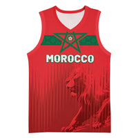 Custom Morocco Football 2026 Basketball Jersey Atlas Lions Breathtaking Victory Red Version