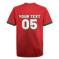 Custom Morocco Football 2026 Rugby Jersey Atlas Lions Breathtaking Victory Red Version