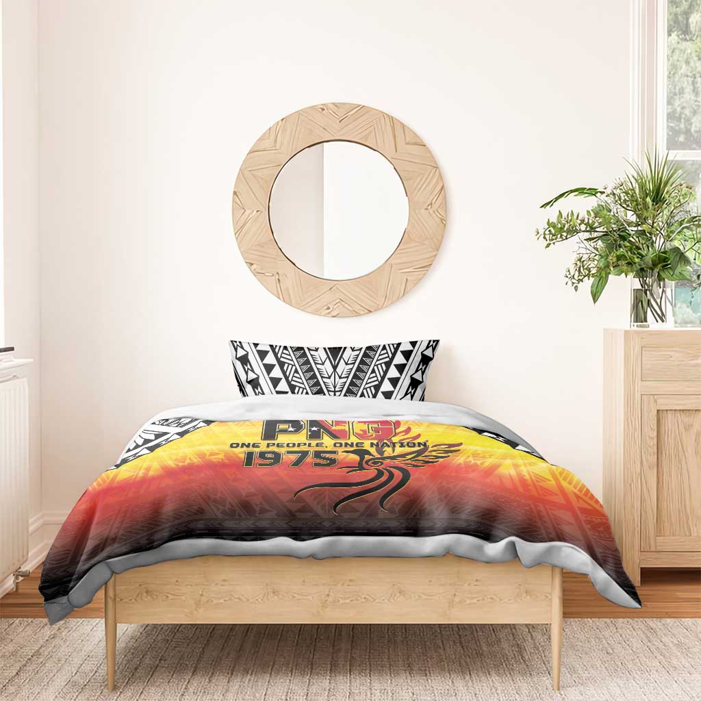 Papua New Guinea 49th Independence Day Bedding Set One People One Nation One PNG