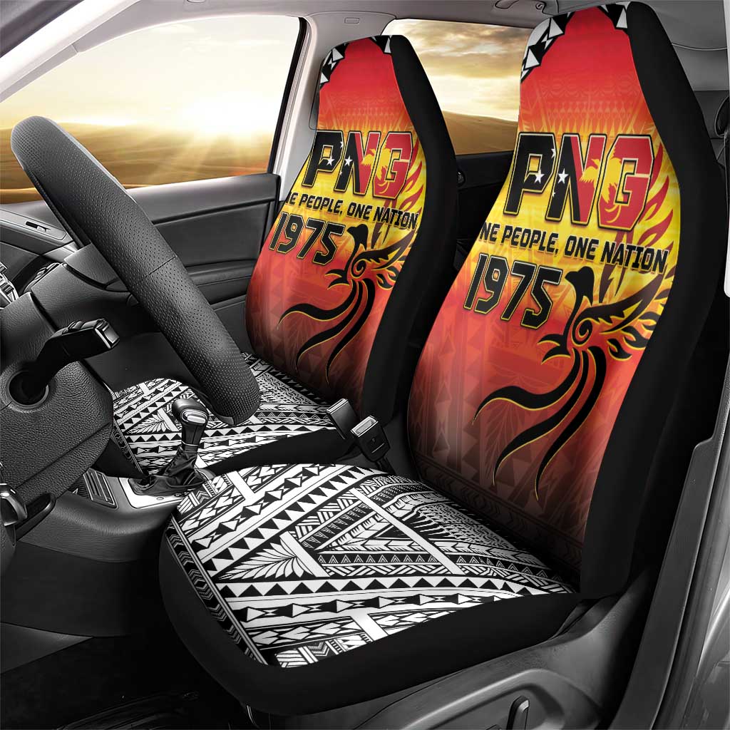 Papua New Guinea 49th Independence Day Car Seat Cover One People One Nation One PNG