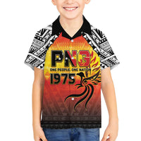 Papua New Guinea 49th Independence Day Family Matching Tank Maxi Dress and Hawaiian Shirt One People One Nation One PNG