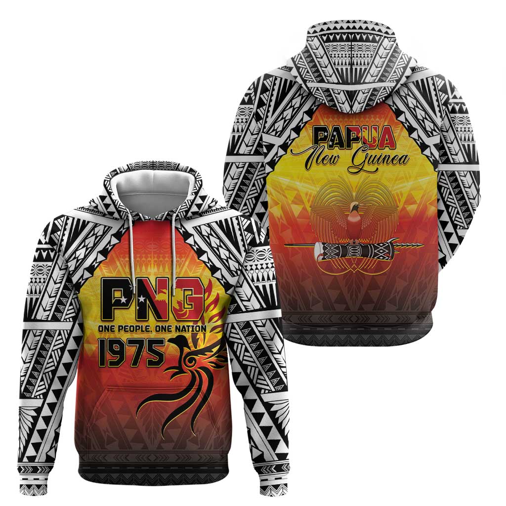 Papua New Guinea 49th Independence Day Zip Hoodie One People One Nation One PNG