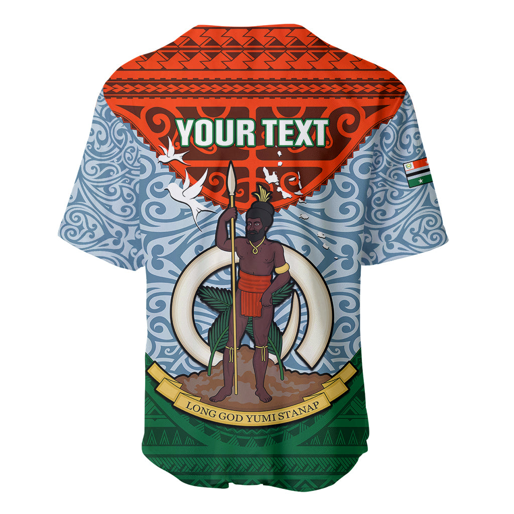 Personalized Vanuatu Penama Province Baseball Jersey Vanuatuan Coat Of Arms Polynesian Pattern LT05 - Polynesian Pride
