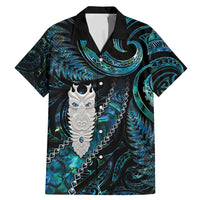 New Zealand Aotearoa Family Matching Mermaid Dress and Hawaiian Shirt Maori Tane Te Waiora Paua Shell Glitter Turquoise
