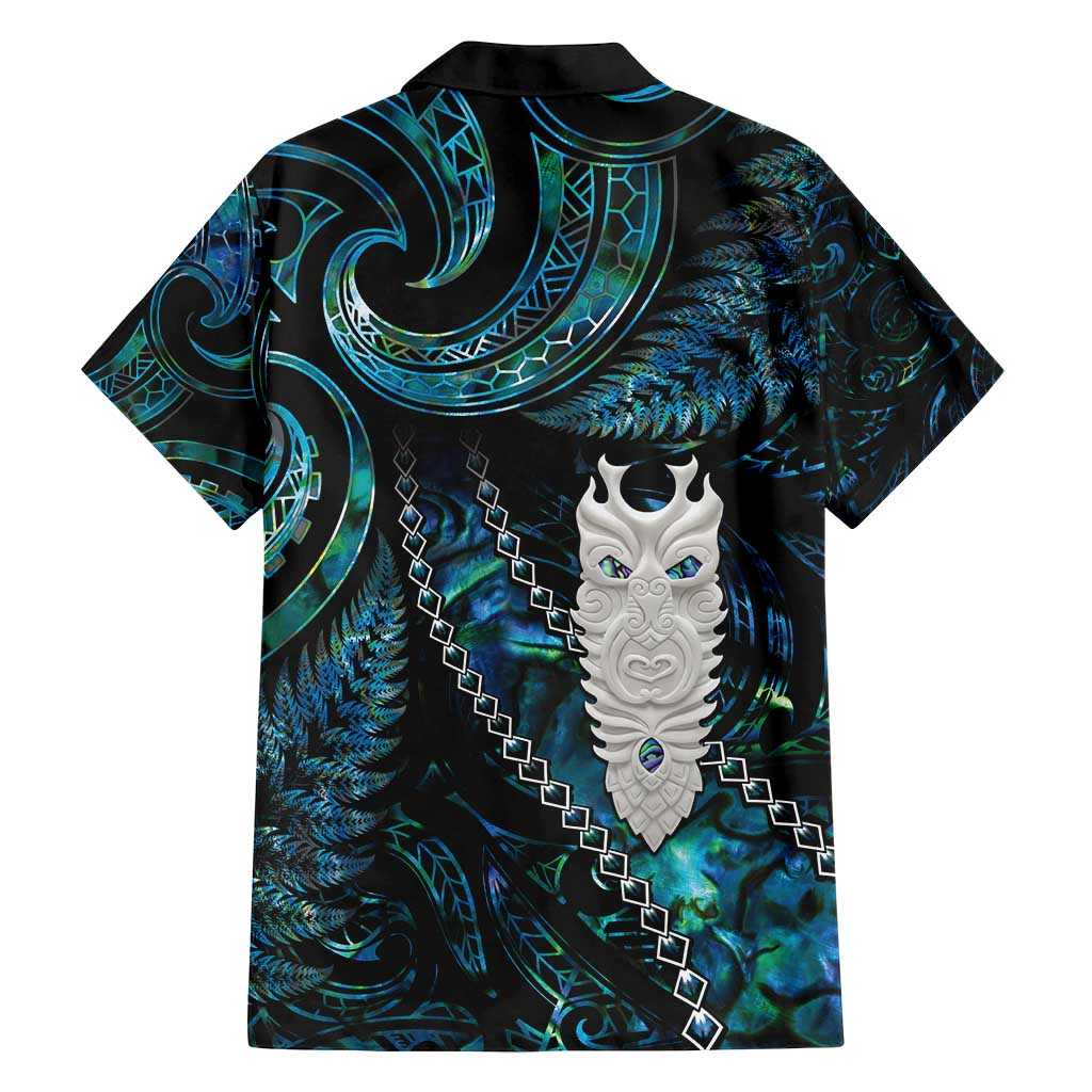 New Zealand Aotearoa Family Matching Tank Maxi Dress and Hawaiian Shirt Maori Tane Te Waiora Paua Shell Glitter Turquoise LT05 - Polynesian Pride