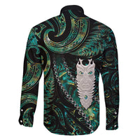 New Zealand Aotearoa Family Matching Tank Maxi Dress and Hawaiian Shirt Maori Tane Te Waiora Paua Shell Glitter Green LT05 - Polynesian Pride