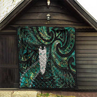 New Zealand Aotearoa Quilt Maori Tane Te Waiora Paua Shell Glitter Green LT05 - Polynesian Pride