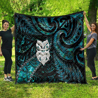 New Zealand Aotearoa Quilt Maori Wheku Paua Shell Glitter Turquoise LT05 - Polynesian Pride