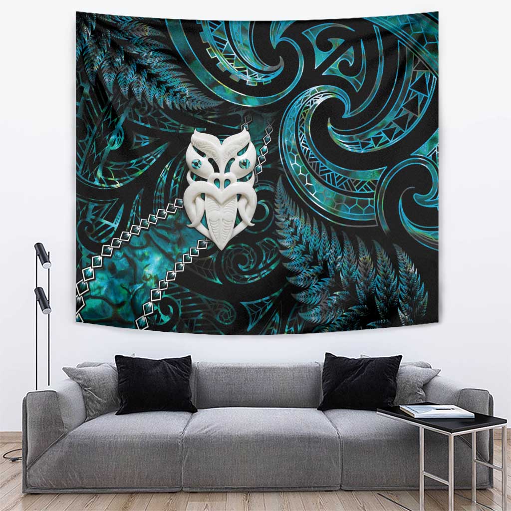 New Zealand Aotearoa Tapestry Maori Wheku Paua Shell Glitter Turquoise LT05 Turquoise - Polynesian Pride