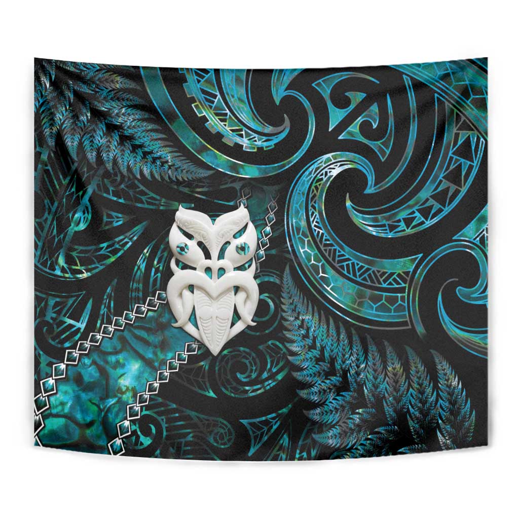 New Zealand Aotearoa Tapestry Maori Wheku Paua Shell Glitter Turquoise LT05 - Polynesian Pride