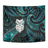 New Zealand Aotearoa Tapestry Maori Wheku Paua Shell Glitter Turquoise LT05 - Polynesian Pride